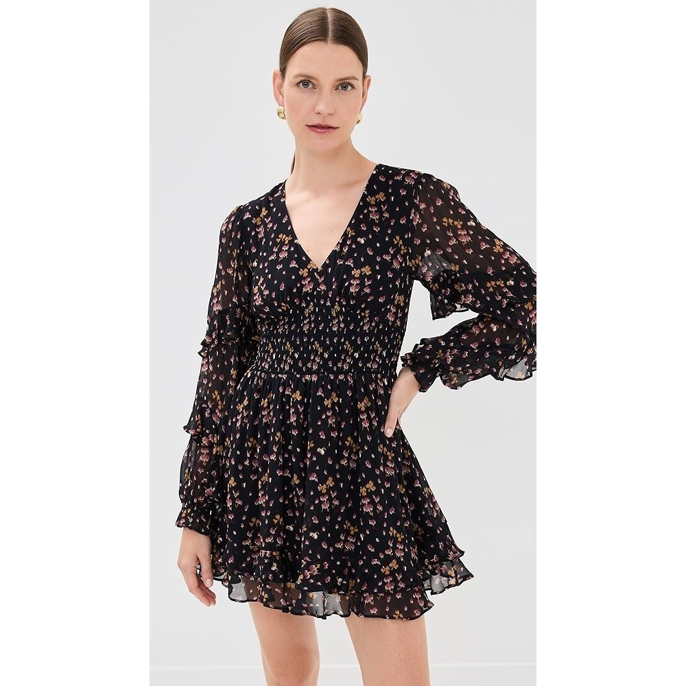 Hill House Home Sofie Mini Nap Dress, Long Sleeves Sheer Cottagecore Small